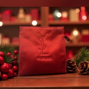 Yves Saint Laurent Parfums Rich Red Toiletry Bag